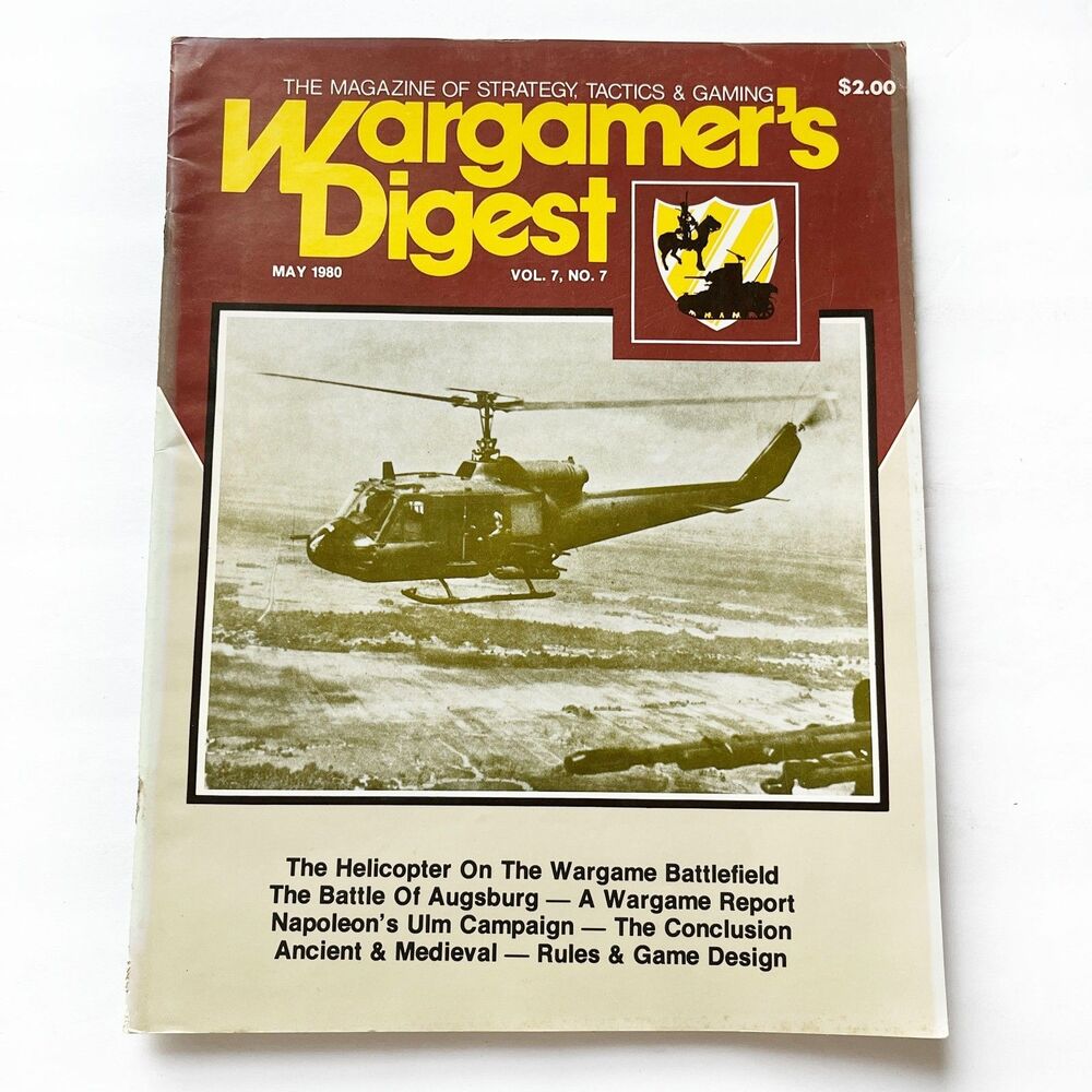 Wargamer's Digest Strategy Tactics & Gaming Vintage May 1980 Vol. 7 No. 7